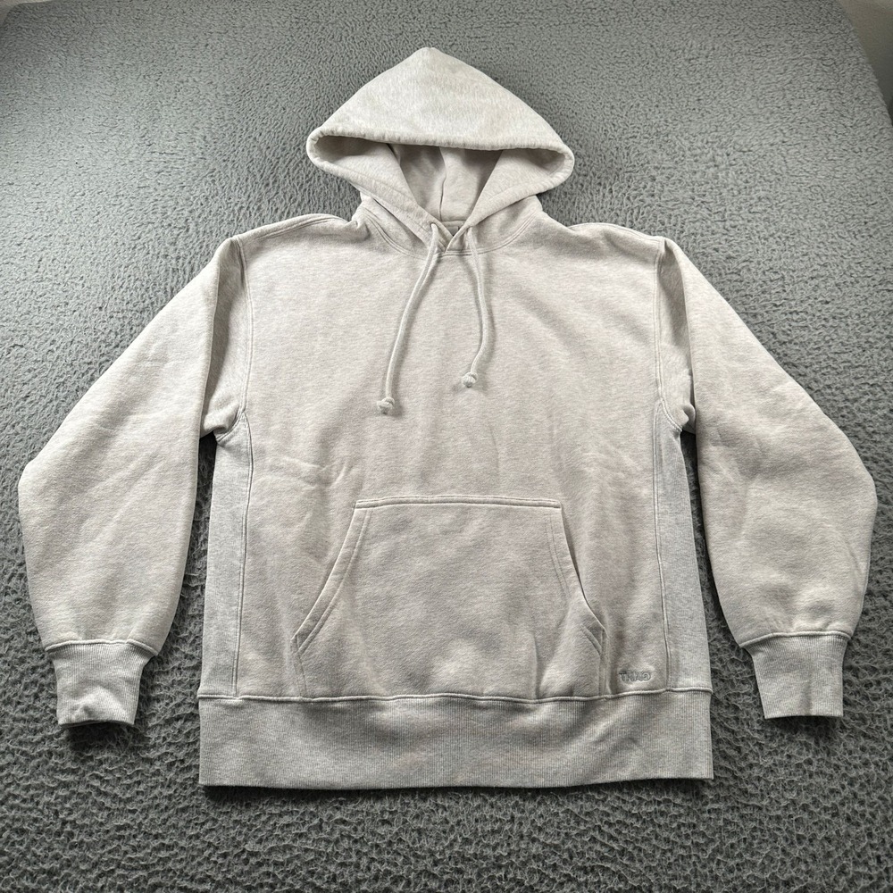 TNA Sweatfleece Hoodie Womens XS Boyfriend Fit Gray Cozy Fleece Kangaroo Pocket